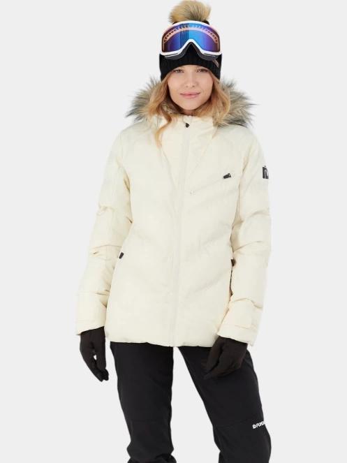 geaca de schi pt. femei Fundango Elyra Fur Padded Jacket alb 3
