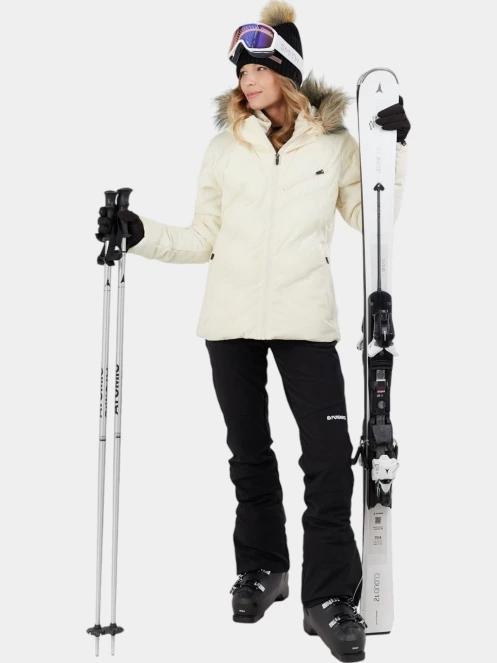 geaca de schi pt. femei Fundango Elyra Fur Padded Jacket alb 5