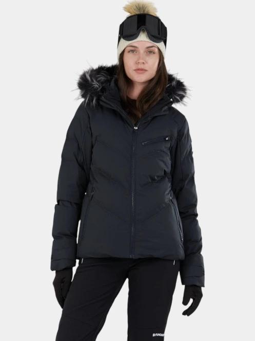 geaca de schi matlasata pt. femei Fundango Elyra Fur Padded Jacket negru 2