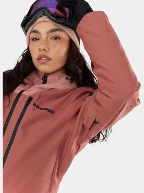 geaca de schi pt. femei Fundango Poplar ECO Jacket roz 5
