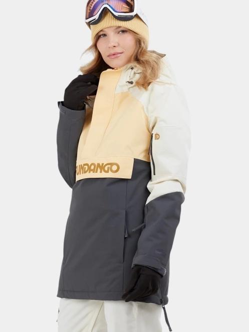 geaca de schi pt. femei Fundango Birch ECO Logo Anorak galben 2
