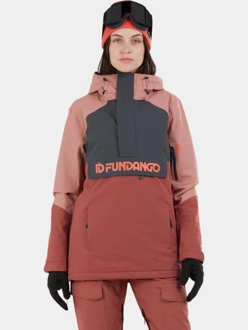 geaca de schi pt. femei Fundango Birch ECO Logo Anorak roz 2