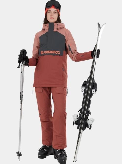 geaca de schi pt. femei Fundango Birch ECO Logo Anorak roz 4