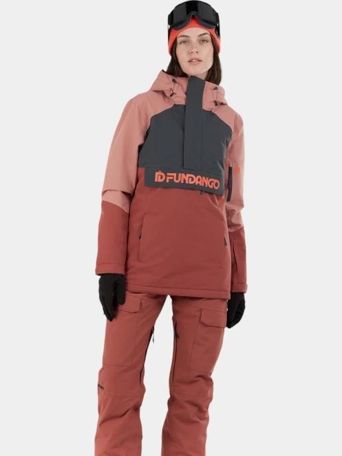 geaca de schi pt. femei Fundango Birch ECO Logo Anorak roz 5