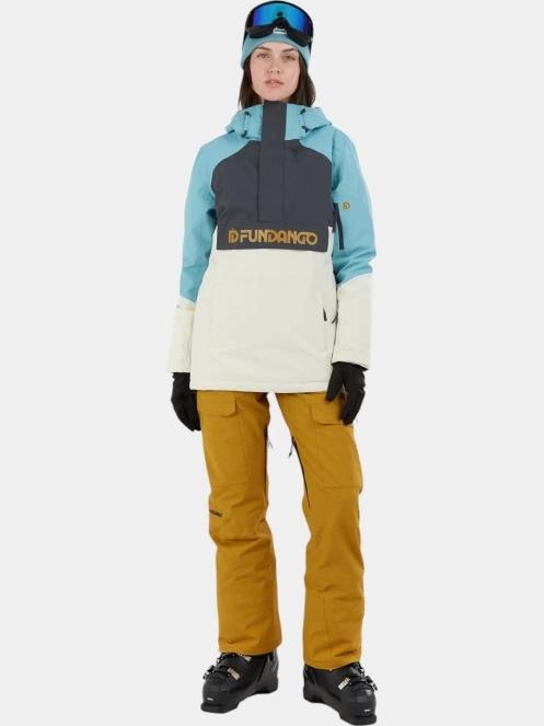 geaca de schi pt. femei Fundango Birch ECO Logo Anorak albastru deschis 4