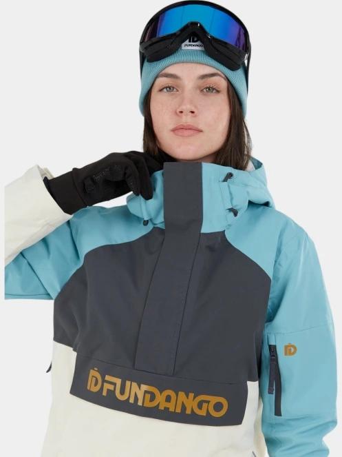 geaca de schi pt. femei Fundango Birch ECO Logo Anorak albastru deschis 5