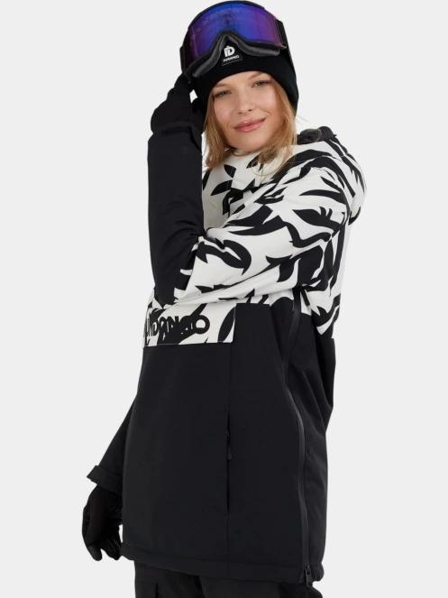 jacheta hanorac pt. femei Fundango Birch ECO Logo Anorak negru 2