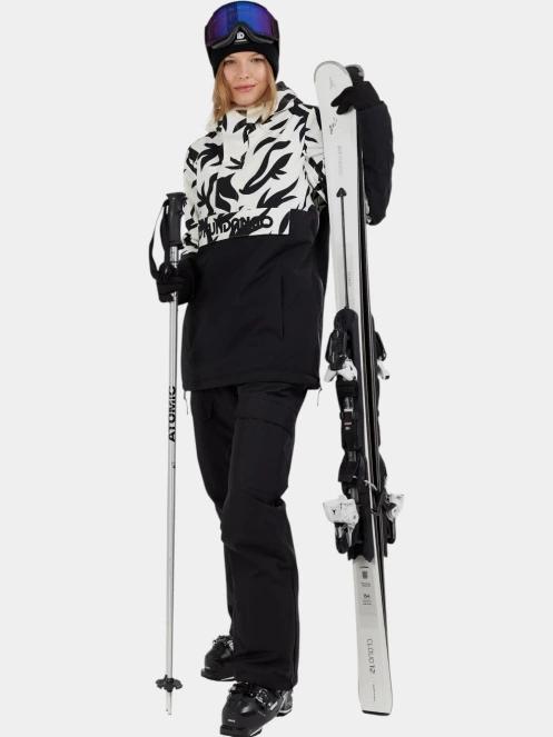 jacheta hanorac pt. femei Fundango Birch ECO Logo Anorak negru 4