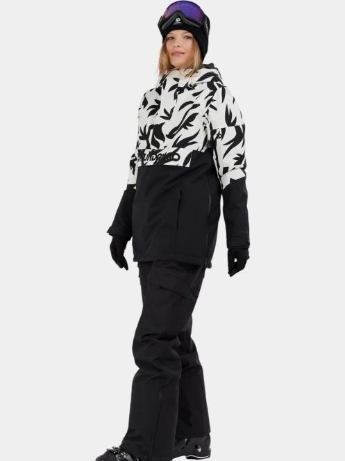jacheta hanorac pt. femei Fundango Birch ECO Logo Anorak negru 6