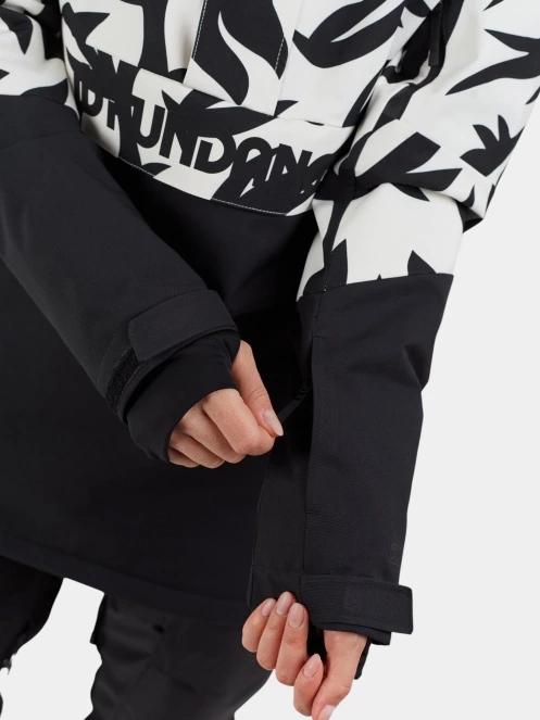 jacheta hanorac pt. femei Fundango Birch ECO Logo Anorak negru 8