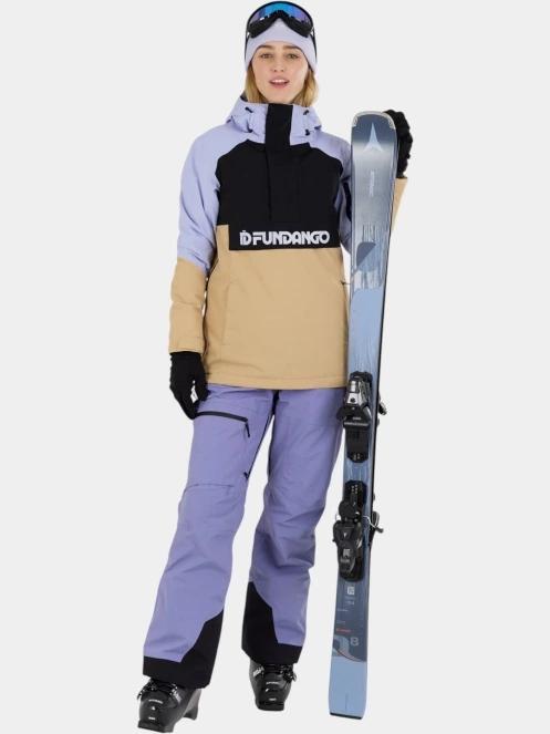 jacheta hanorac pt. femei Fundango Birch ECO Logo Anorak nisip 5