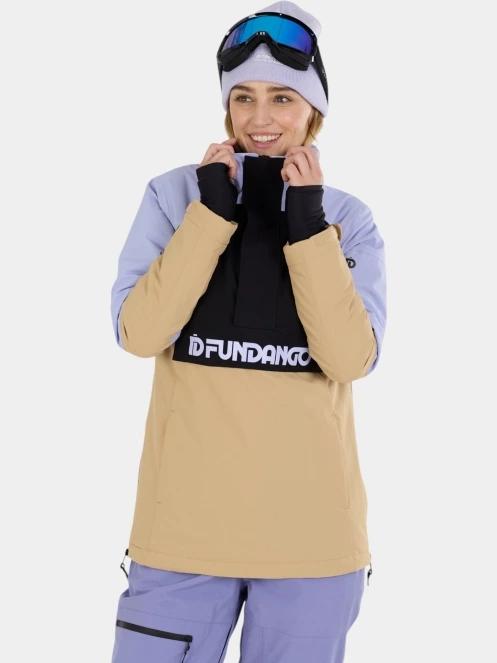 jacheta hanorac pt. femei Fundango Birch ECO Logo Anorak nisip 6
