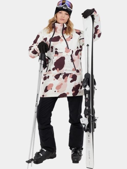 geaca de schi pt. femei Fundango Hooper ECO Anorak roz 4
