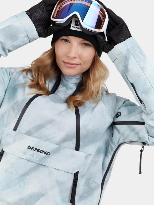 geaca de schi pt. femei Fundango Hooper ECO Anorak albastru deschis 6