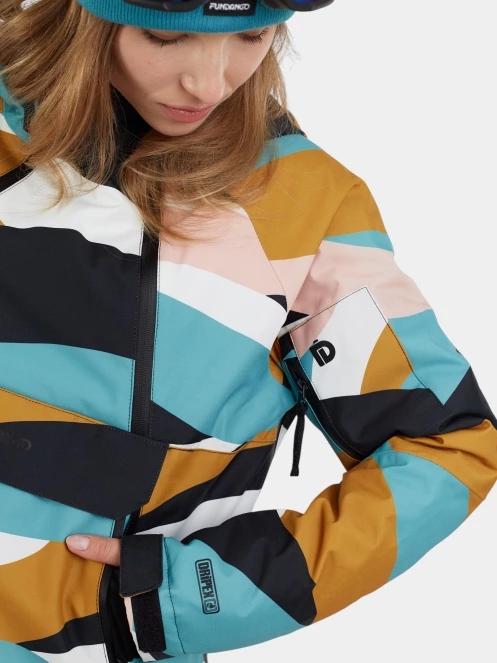 jacheta hanorac pt. femei Fundango Hooper ECO Anorak galben 7