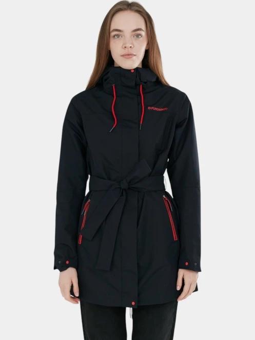 haine de ploaie pt. femei Fundango Regina II Waterproof Trench Jacket albastru inchis 2