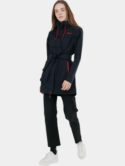 haine de ploaie pt. femei Fundango Regina II Waterproof Trench Jacket albastru inchis 4