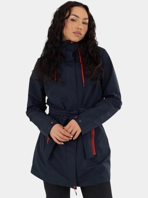 haine de ploaie pt. femei Fundango Regina III Waterproof Trench Jacket albastru inchis 2