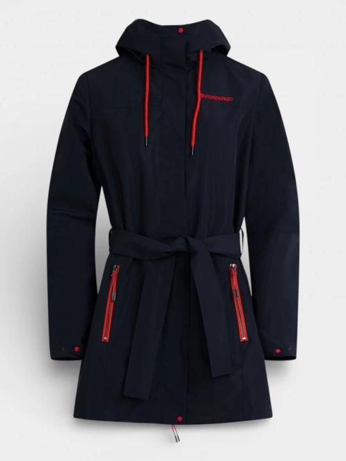 haine de ploaie pt. femei Fundango Regina III Waterproof Trench Jacket albastru inchis 10