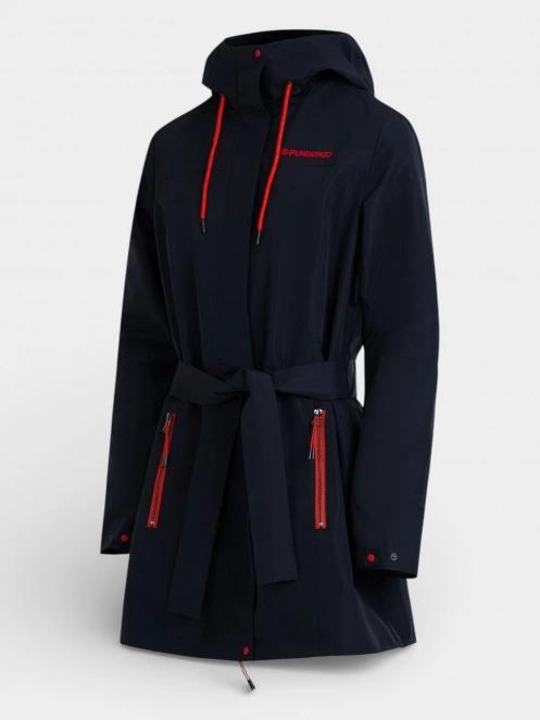 haine de ploaie pt. femei Fundango Regina III Waterproof Trench Jacket albastru inchis 11