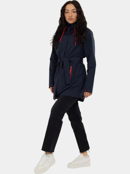 haine de ploaie pt. femei Fundango Regina III Waterproof Trench Jacket albastru inchis 5