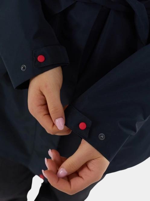 haine de ploaie pt. femei Fundango Regina III Waterproof Trench Jacket albastru inchis 9