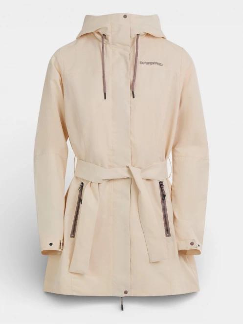haine de ploaie pt. femei Fundango Regina III Waterproof Trench Jacket nisip 8