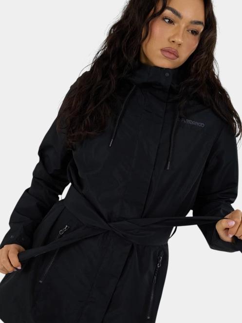 haine de ploaie pt. femei Fundango Regina III Waterproof Trench Jacket negru 7