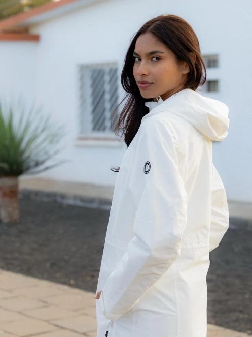 haine de ploaie pt. femei Fundango Yuma Raincoat alb 11