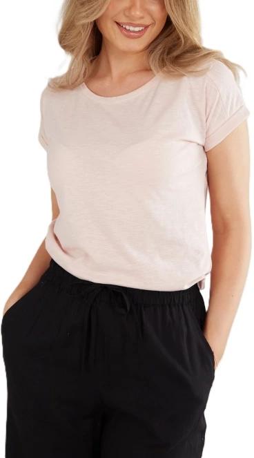 tricou cu maneci scurte pt. femei Fundango Amira T-shirt roz 2