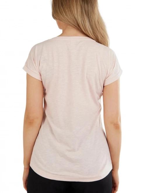 tricou cu maneci scurte pt. femei Fundango Amira T-shirt roz 3