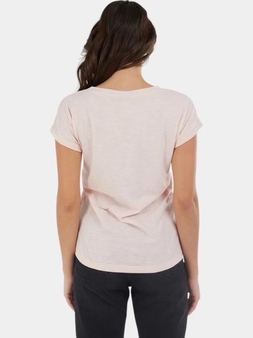 tricou cu maneci scurte pt. femei Fundango Amira T-shirt roz 3