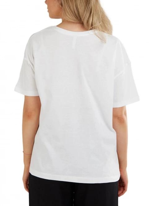 tricou cu maneci scurte pt. femei Fundango Nissa T-shirt alb 3