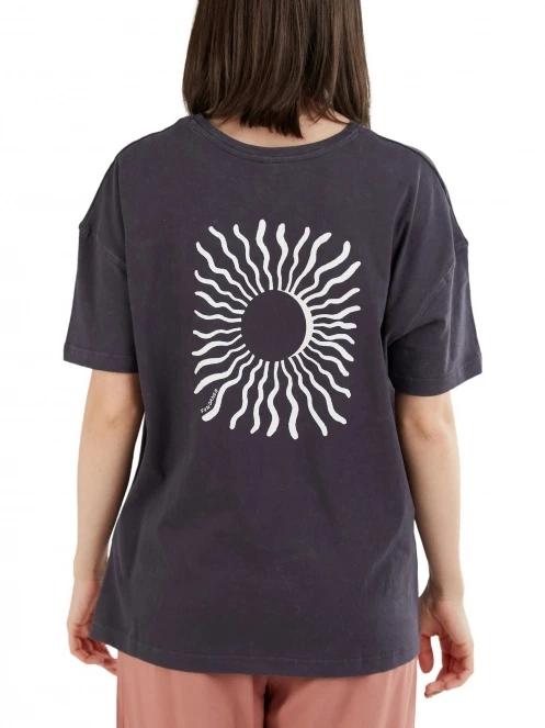 tricou cu maneci scurte pt. femei Fundango Nissa T-shirt negru 3