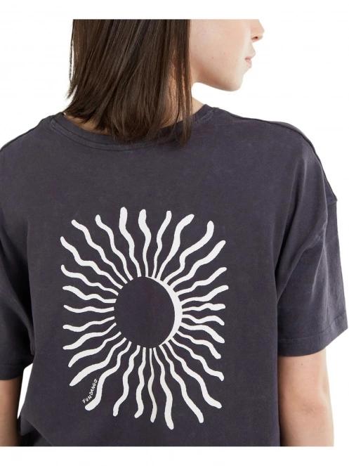 tricou cu maneci scurte pt. femei Fundango Nissa T-shirt negru 7