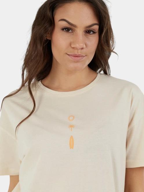 tricou cu maneci scurte pt. femei Fundango Sunshine Surf-T nisip 5