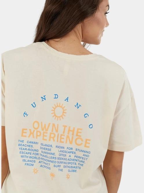 tricou cu maneci scurte pt. femei Fundango Sunshine Surf-T nisip 7