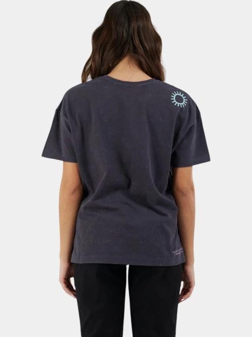 tricou cu maneci scurte pt. femei Fundango Sunshine Surf-T negru 3