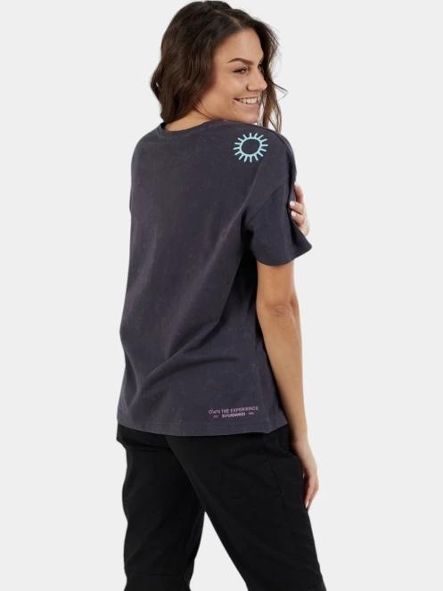 tricou cu maneci scurte pt. femei Fundango Sunshine Surf-T negru 6