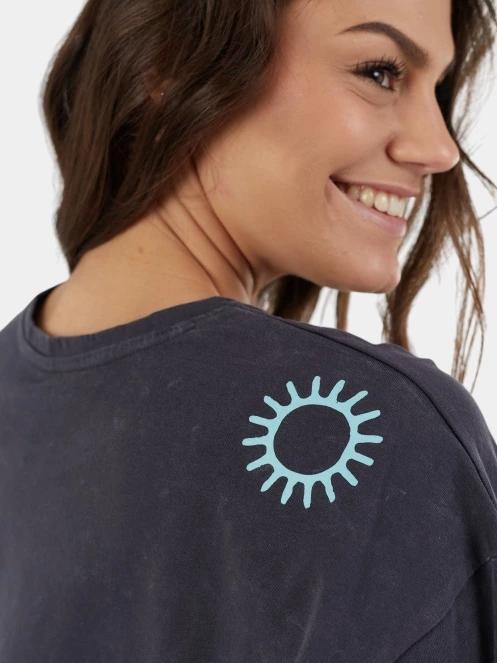 tricou cu maneci scurte pt. femei Fundango Sunshine Surf-T negru 7