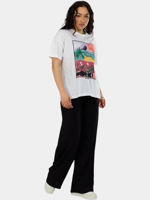 tricou cu maneci scurte pt. femei Fundango Sunshine II Surf-T alb 4