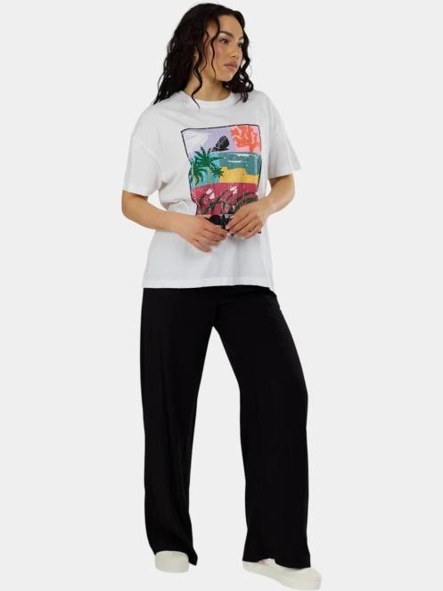 tricou cu maneci scurte pt. femei Fundango Sunshine II Surf-T alb 5