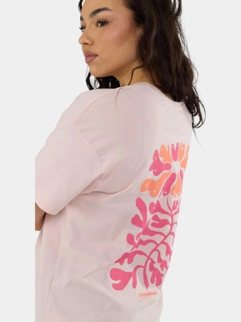 tricou cu maneci scurte pt. femei Fundango Sunshine II Surf-T roz 7