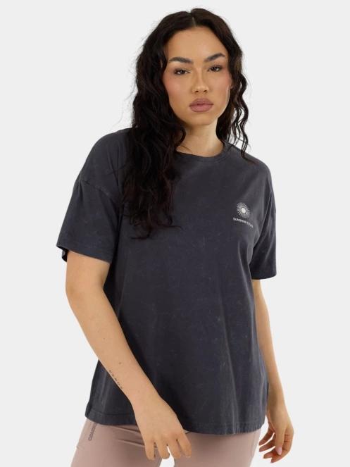 tricou cu maneci scurte pt. femei Fundango Sunshine II Surf-T negru 2