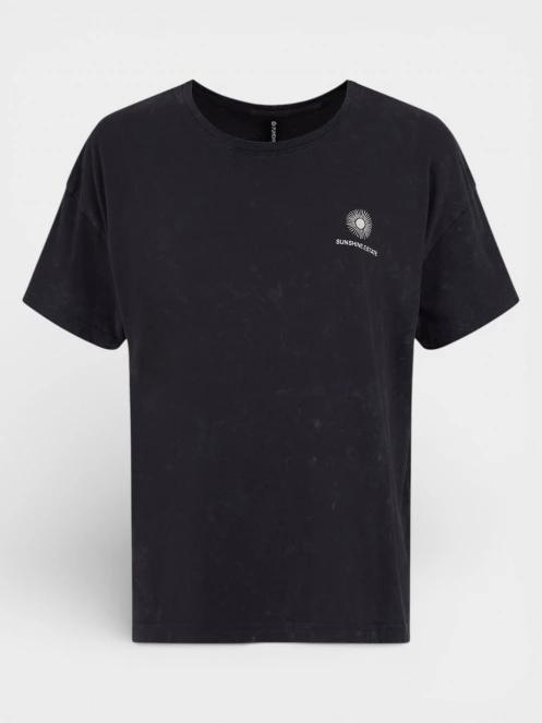 tricou cu maneci scurte pt. femei Fundango Sunshine II Surf-T negru 7