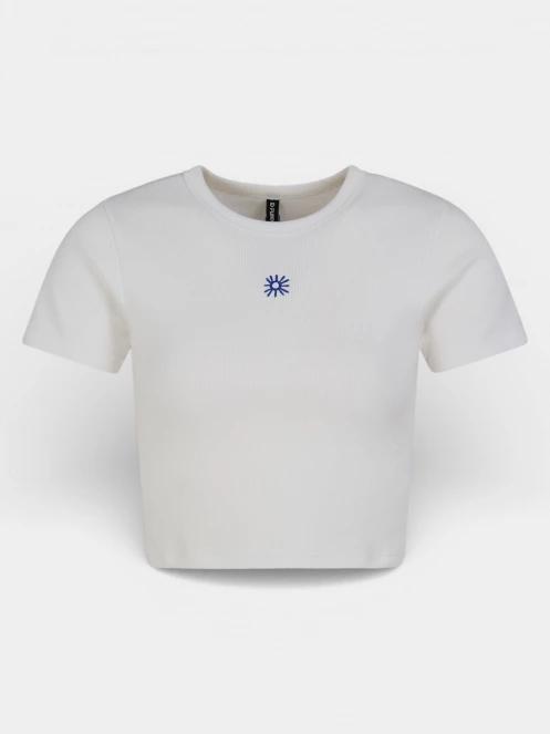 crop top pt. femei Fundango Sora Cropped T-shirt alb 7