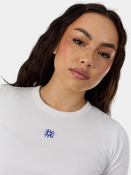 crop top pt. femei Fundango Sora Cropped T-shirt alb 6