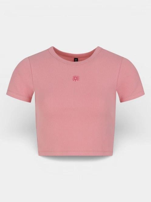 crop top pt. femei Fundango Sora Cropped T-shirt roz 8