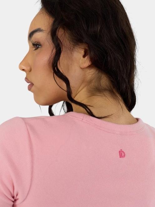 crop top pt. femei Fundango Sora Cropped T-shirt roz 7