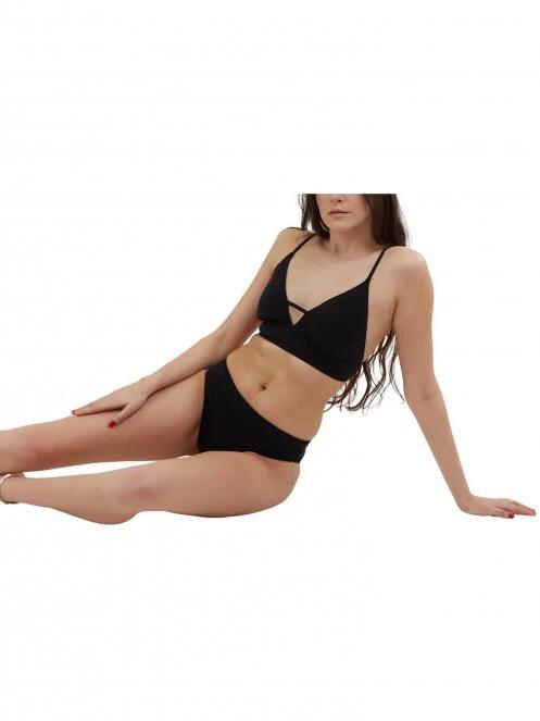 sutien bikini pt. femei Fundango Sahara V-neck Cami Top negru 5